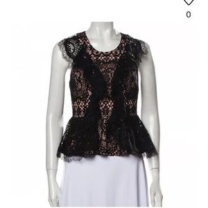 Alexis Lace Peplum Blouse